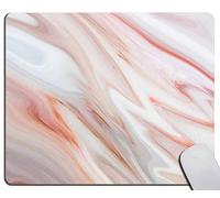 Orange Marble Mouse Pad, Peach Abstract Rectangular Mouse Pad, Non-Slip Rubber MousePads for Office Home Laptop, 11.8" x 9.8"