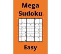 Orange Mega Sudoku Book, 9x9 Puzzles, 200 Pages, 5x8, Easy