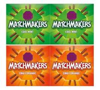 Orange & Mint Chocolate Matchmakers Sticks Gift Box 120g Pack of 2 Crunchy Chocolate Coated Matchmaker Sticks Assorted Flavoured Chocolate Treats for Sharing Gifting and Snacking (4X)