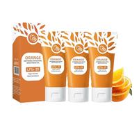 Orange Moisturising Enzymes Exfoliating Gel, Orange Face Scrub, Dead Skin Removal Pore Cleanser Face, Refines Skin Complexity and Prevents Stains, Redness Gel (3 Pieces, One Size)