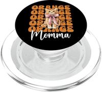 Orange Momma Orange Cat Tabby Cat Mom Mama Mother's Day PopSockets PopGrip for MagSafe