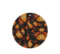 Orange Monarch Butterflies Printing 10 Pieces Air Freshener Car Hanging Cards Air Freshener Sheets With Rope For Cars Home