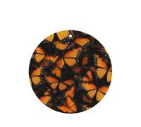 Orange Monarch Butterflies Printing 10 Pieces Air Freshener Car Hanging Cards Air Freshener Sheets With Rope For Cars Home