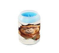 Orange Monkey 3d Portable Dog Foot Cleaner Cup with Soft Massage Brush Pets Supplies and Accessories Suitable for Small, Medium, Large Breed Dogs