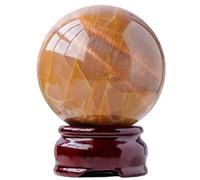 Orange Moonstone Ball Crystal Ball Polished Divination Ball Crystal Sphere Decorative Ball Room Decor,70-75mm