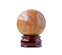 Orange Moonstone Crystal Ball Sunstone Rough Stone Polished Home Decoration Ornaments,65~70mm