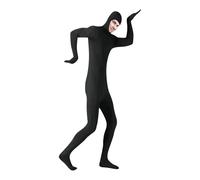 Orange Morph Suit, Full-Body Costume for Role Play & Halloween, Stretchy Orange Bodysuit with Face Opening, Great for Cosplay, Parties, Performances