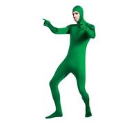 Orange Morph Suit, Full-Body Costume for Role Play & Halloween, Stretchy Orange Bodysuit with Face Opening, Great for Cosplay, Parties, Performances