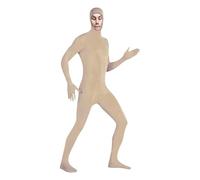 Orange Morph Suit, Full-Body Costume for Role Play & Halloween, Stretchy Orange Bodysuit with Face Opening, Great for Cosplay, Parties, Performances