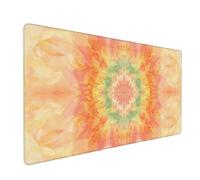 Orange Mouse Mat 800x400 mm Large Mouse Pad Flower Waterproof Desk Mat with Non-Slip Rubber Base, Smooth Surface to Improve Precision and Speed, xxl Gaming Mousepad for Computer, PC, Laptop 2S-797