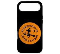 Orange My Broom Runs On Coffee and Cat Hair Cheeky Witch Case for iPhone Air
