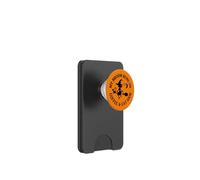 Orange My Broom Runs On Coffee and Cat Hair Cheeky Witch PopSockets PopWallet for MagSafe
