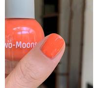 Orange Nail Polish - Orange Coral Nail Varnish Quick Dry - Long Lasting Neon Nail Polish - Water Based Breathable Coral Nail Varnish - Chip Resistant Non-Toxic for Women Girls DIY Manicure