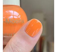 Orange Nail Polish,Quick Drying Nail Varnish,Bright Orange Nail Polish,Long Lasting Glossy Neon Nail Varnish,Breathable &Full Coverage Colour No UV Needed-60 Second Speedy