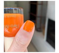 Orange Nail Polish -Super Shine Bright Orange Nail Polish - Nail Varnish Quick Dry - Neon Full Coverage Colour Nail polish - Long Lasting Breathable Fast Drying Nail Varnish - 10ml
