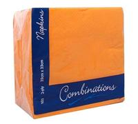 Orange Napkins Combinations 2ply 100 Pieces for Parties/Events/Dinners/Home