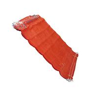 Orange Net Sacks 55cm x 80cm, 10 Pack | Holds up to 30Kg, Drawstring, Raschel Bags Mesh, For Vegetables Logs Kindling Wood