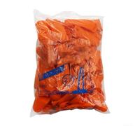 Orange Non-Slip Latex Finger Cots, Thickened Wear-Resistant Protective Covers for Money Counting, Agriculture and Industrial Use, 100 Pieces
