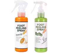 Orange Oil and Tea Tree Foot Peeling Spray - Dead Skin Remover for Cracked Rough Heels, Dry Toe and Calluses - 2 Pack
