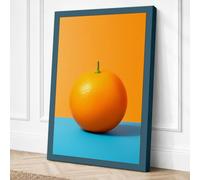 Orange on Divided Ground Pop Canvas Wall Art Print 18x12 Inch