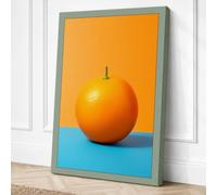 Orange on Divided Ground Pop Canvas Wall Art Print 18x12 Inch