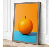 Orange on Divided Ground Pop Canvas Wall Art Print 24x16 Inch