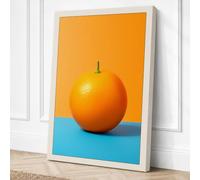 Orange on Divided Ground Pop Canvas Wall Art Print 36x24 Inch