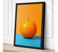 Orange on Divided Ground Pop Canvas Wall Art Print 36x24 Inch
