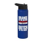 Orange on The Outside Dutch in The Inside Dutch Stainless Steel Insulated Water Bottle