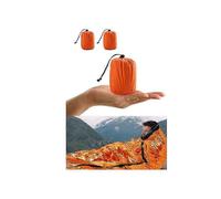 (Orange, One size) Emergency Sleeping Bag Thermal Insulation Camping Survival Emergency Single Sleeping Bag