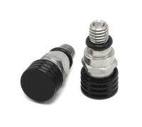 (Orange, One size) M5 x 0.8 Micro Bleeder Set of 2 Black