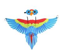 (Orange, One size) Vibrant Parrot Wings with Costume Mask Birds Dress Up Bird Costume Prop for Halloween Party Bird Themed Party Masquerade Blue