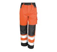 ORANGE or YELLOW Hi-Vis Multi Pocket Polycotton Workwear Cargo Trousers XS - 4XL