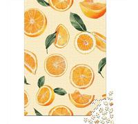 Orange Paper 1000 Pieces Jigsaw Puzzle for Adults Creative Rectangular Puzzle Brain Exercise Challenge Game 1000pcs (38x26cm)