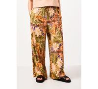 Orange Parrot Palm Print Wide Leg Pull On Trousers 10