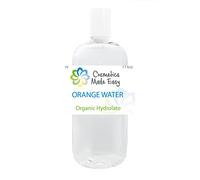 Orange Peel Floral Water (Flower, Hydrosol) 1 Litre/1000ml Pure & Natural, Cosmetics Made Easy