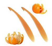 Orange Peeler,2 PCS Orange Peeler Tool, Long Handled Speed Peeler, Citrus Peeler, Orange Peeler, Orange Peeler Tool for Lemon, Orange, Mango
