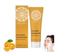 Orange Peeling Gel, Orange Exfoliating Gel, Oranges Enzymes Exfoliating Gels, Effective Glow Skin Scrub, Soften and Moisturise Skin, Gentle Formula Deeply Exfoliation Cleanser for Face and Body (1PC)