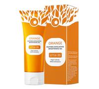Orange Peeling Gel,Orange Face Scrub,Natural Body Scrub for Deep Cleansing Moisturizing Scrub with Enzymes,Organic Face and Body Exfoliating Gel,Deep Nourishing for Dry & Hydrating,Women & Men