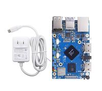 Orange Pi 5 Pro 4GB LPDDR5 Rockchip RK3588S 8-Core 64-Bit Single Board Computer with eMMC Socket, Development Board Run Orange Pi/Ubuntu/Debian/Android 12 OS (4GB+Power Supply)