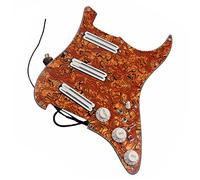 Orange Pickguard White Pickup Dual Hot Rails Humbucker Pickup Versatility Pre-wired Pickguard Guitar Replacement Parts