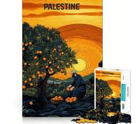 Orange Picking Palestine 1000 Piece Jigsaw Puzzles for Teenagers Jigsaw Logic Ability Toy Soft Relax Accurate Cut Cherished Gift (38x26cm)