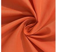 Orange Plain Polycotton Fabric Material Poly Cotton Dress Craft Material 45" Wide - Pre Cut Sizes 100cm x 114cm (39" x 45")