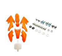 Orange Plastic Fairings Set With Fixing Bolts Compatible Replacement With CRF50 Pit Bike Dirt Bike 50cc 110cc 120cc 125cc