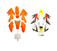 Orange Plastic Set With Stickers Graphics Decals Compatible Replacement With CRF50 Pit Bike 50cc 110cc 125cc
