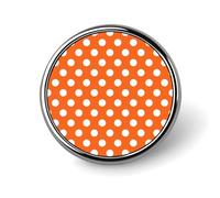 Orange Polka Dot Print Pins for Backpack - Enamel Pins Cute Jacket Coat Hat Bags Badge Pin, Funny Novelty Unique Button Pin Women Men Fashion Jewelry Accessories