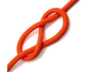Orange Polypropylene Rope, Solid Braided Poly Rope Cord Twine for Boat Yacht Dock Line Camping Washing Line (8 mm x 10 metres / 32.8 ft)