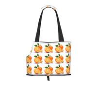 Orange Print Pet Tote Bag, Foldable Single Shoulder Pet Carrier For Small Pets Dogs Cats
