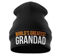Orange Print, World's Greatest Grandad, Black, One Size