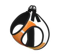 Orange Printing Puppy Summer Vest Harness With Reflective,Dog Accessories For Small Medium Large Dogs And Cats